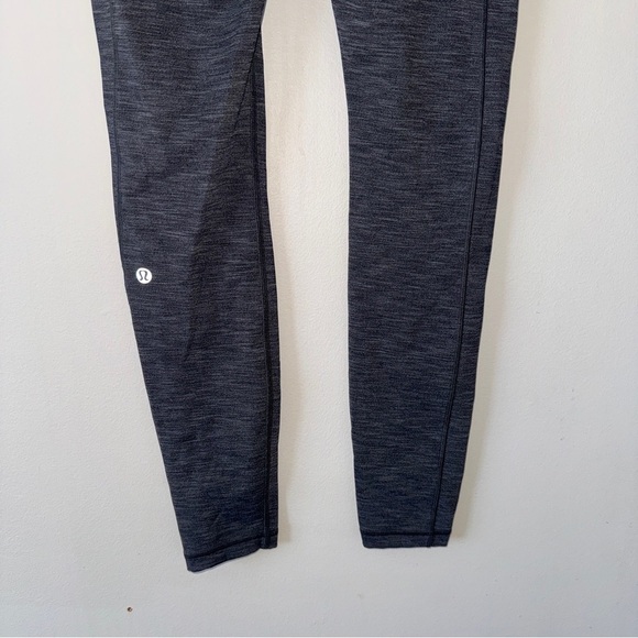 Lululemon Speed Up Tight *Full-On Luxtreme Brushed 28"Heathered Black Size 4 - Picture 6 of 8
